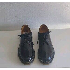 Dr. Martens Women's Black Patent Leather Oxford Lace-up Shoes Size 8